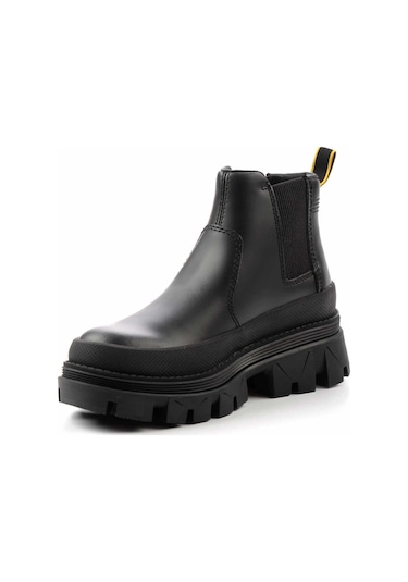 Black Leather Kadın Bot & Bootie Cat0111121503 Black