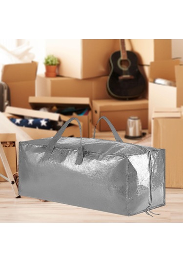 Homyl Ağır Hizmet Tipi Taşınma Çantası Yurt Saklama Giyim Gümüş