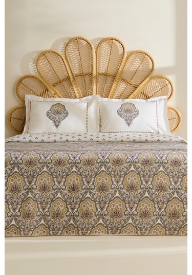 Karaca Home Cherly %100 Pamuk Tek Kişilik Pike Takımı Hardal Hardal