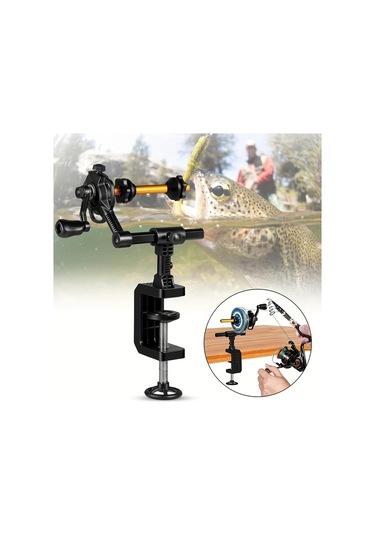 Xuweiwei Çok Fonksiyonlu Balıkçılık Hattı Makinesi Masa Kelepçesi Biriktiricisi 01 Döner Makara Pvc Malzeme Balıkçılık Aksesuarları