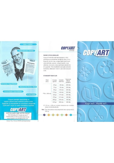 Copyart 25 Tabaka Yırtılmaz Ofset Sentetik Kağıt 70X100Cm 250Mic