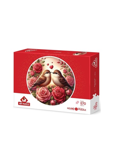 Güller Ve Aşk 570 Parça Round Puzzle
