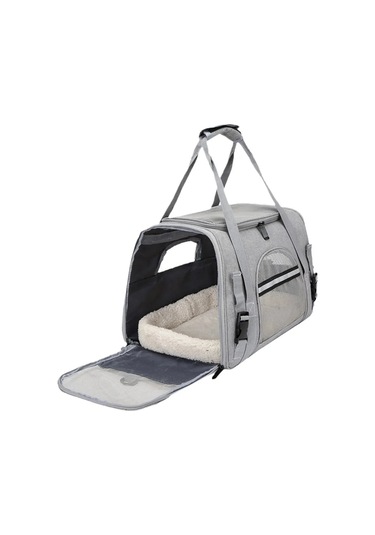 Taşınabilir Evcil Hayvan Çantası Nefes Alabilen Kedi Çantası Mavi