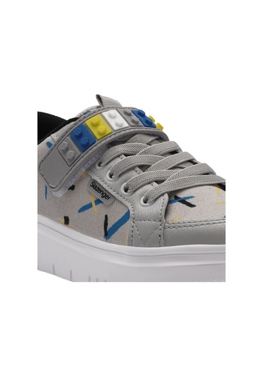 Slazenger NUMANCIA Çocuk Cırt Cırtlı Gri / Siyah Günlük Spor Ayakkabısı