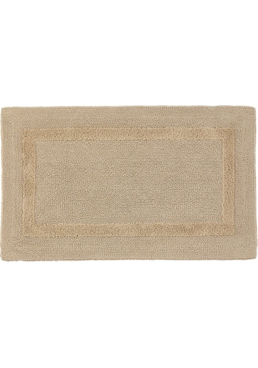 Reversible Banyo Paspası, %100 Mısırlı Pamuk Bej