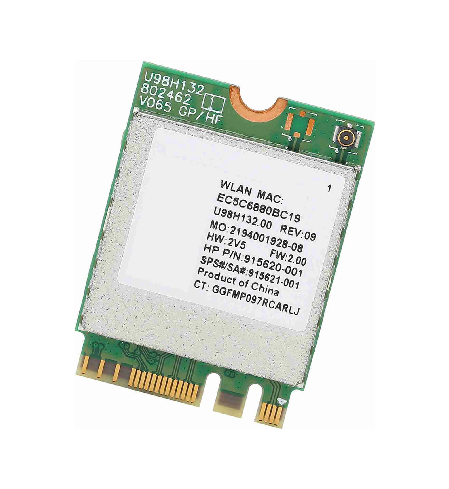 Xiyyadms Rtl8821ce M.2 Ngff Kablosuz Ağ Kartı, 802.11 A/b/n/ac Protokolü, 433mbps Hız, Bluetooth 4.2, Win7/8/10 Desteği, Hp Notebook/desktop Uyumlu