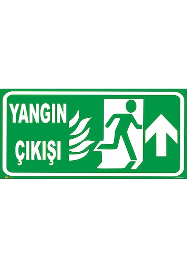 YANGIN ÇIKIŞI (YUKARI YÖN) LEVHASI