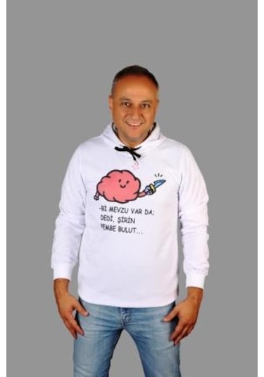 Rafcoll Kapşonlu Sweatshırt (380867473) Beyaz
