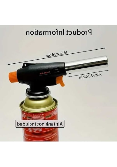 Trendooze Kamp İçin Profesyonel Rüzgara Dayanıklı Bütan Çakmak Gazlı Sobalar Siyah Gaojunshop01 Siyah