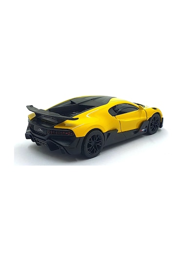 Kinsmart 1:36 Ölçek Metal Bugatti Divo Diecast Çek Bırak Araba Sarı