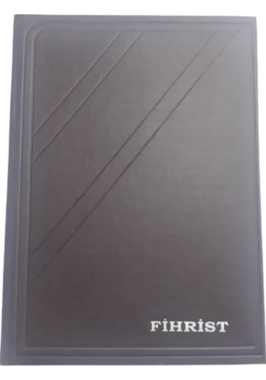20 li  ticari fihrist 17x24 ebat dikişli k.kahve