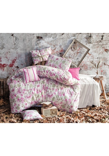 Issimo Home %100 Pamuk Rosewood Nevresim Takımı Tek Kişilik