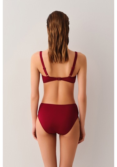 Suwen Kaplı Bantlı Toparlayıcı Bikini Üst Sbn25380c020 Bordo