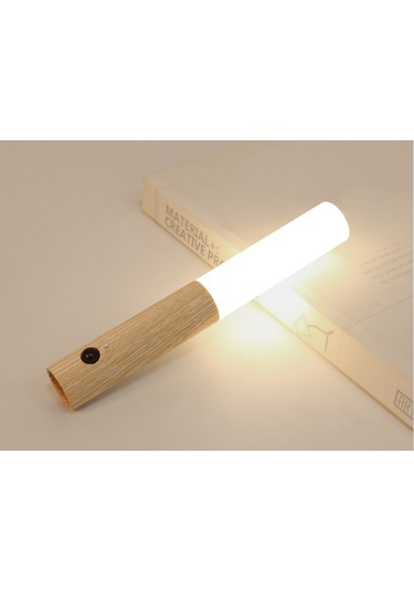 Soulader Şarj Edilebilir Dokunmatik Sensörlü İnsan Vücut Şekilli Led Işıklı Gece Lambası Beyaz