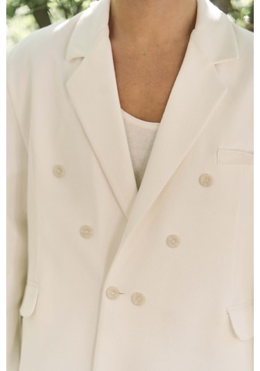 Bohemai Ayyubay Erkek Blazer Ceket - Ekru Ekru