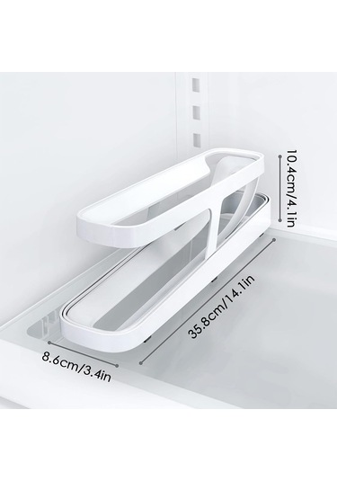 Yumurta Tutucu Buzdolabı Yumurta Tepsisi, Buzdolabı Düzenleyici, Otomatik Yuvarlanan Yumurta Tutucu 2 Katmanlı Otomatik Yuvarlanan Yumurta Dağıtıcı Yumurta Dağıtıcı Yumurta Saklama