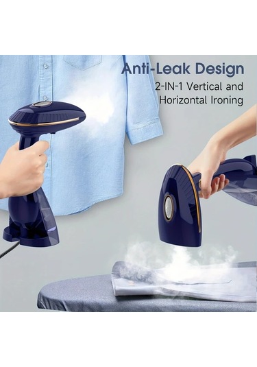 Elmpaly Pancerka 1 Adet Mavi Taşınabilir El Tipi Kıyafet Ütüsü 1500w Hızlı Isınma Büyük Hazne