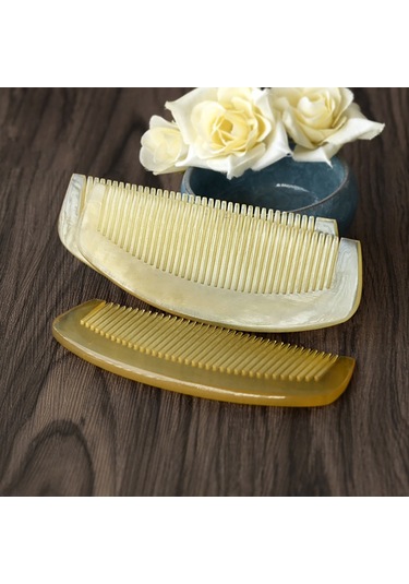 Singree 11cm Doğal Boynuz Saç Tarakları - Stres Azaltıcı, Saç Doku Düzeltici, Saç Kirpiklerini Yumuşatıcı, Sağlıklı Saç Bakımı