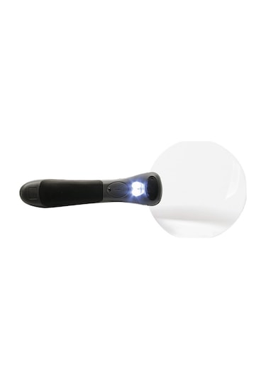 Konus Lux 90 2.5X Çift Led Aydınlatmalı Hafif ve Geniş Çaplı Büyü Gri
