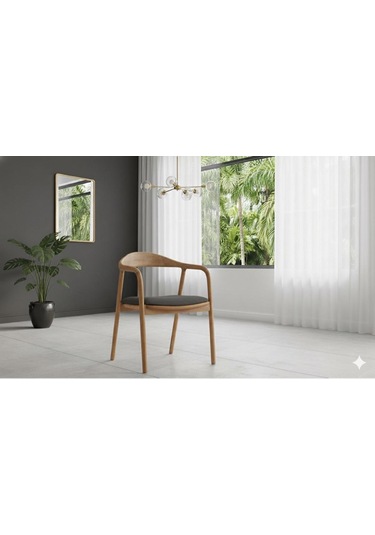 Armone 6 Kişilik Açılır Yemek Masası Takımı Modern Ve Şık Tasarım Naturel Antrasit