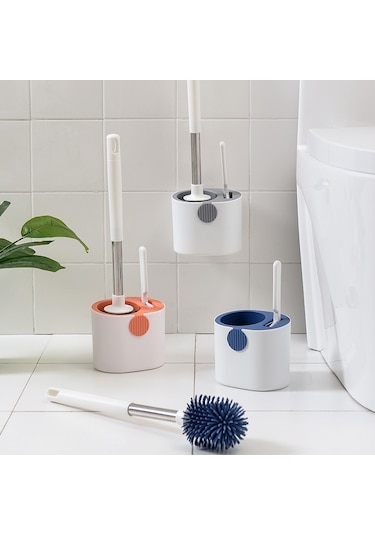 Tuvalet Fırçası Yumuşak Kıllar - Gri