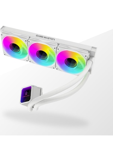Game Master 3 Fanlı Argb 360MM Watercooler Beyaz Sıvı Soğutma