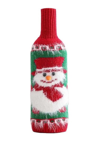 Pazly Yılbaşı Suntek Şişesi Şarap Noel-kardan-adamı Kapağı, El Sl