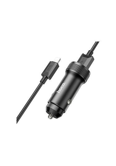 Hoco Z49 Çift Usb Araç Şarj Başlığı + İphone Lightning Kablo