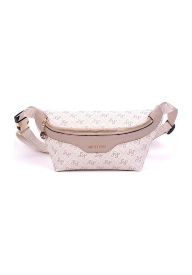 Silver Polo Sp1192 Kadın Bel Çantası Monogram Bej-kum