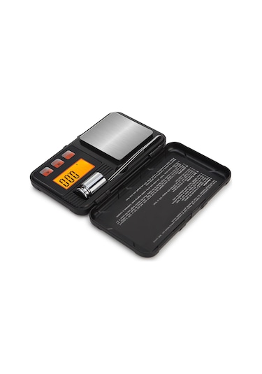Gajeena Yüksek Hassasiyetli 200g/0.01g Mini Dijital Terazi - Mutfak, Kuyumcu Ve İlaç Ölçümleri İçin Siyah