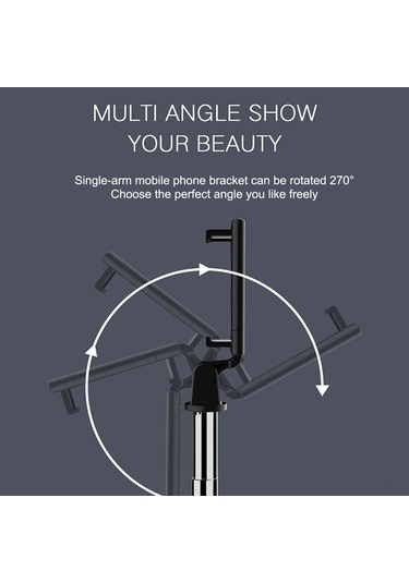 Teltree K07 Kablosuz Kumandalı Seyahat İçin Taşınabilir 270 Dönebilen Selfie Çubuğu Ve Tripod Seti - Android/ios Uyumlu