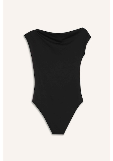 Defacto Tek Omuzlu Çıtçıtlı Body G1843ax25aubk81 Siyah