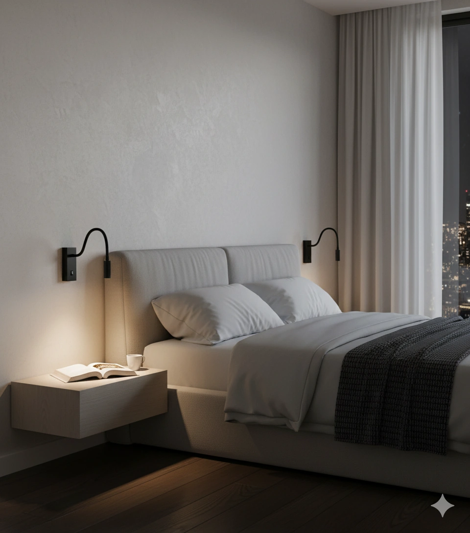 Kendal Led Duvar Okuma Apliği Ksl176 / 3w / 270 Lümen / 4000k Siyah