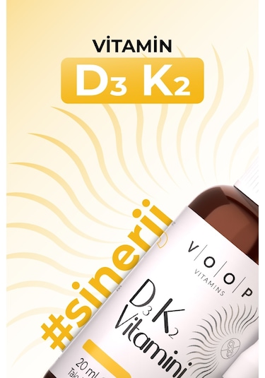 Voop D3K2 Vitamini D3 Vitamini D Vitamini Sprey Ve Damla 20 ML