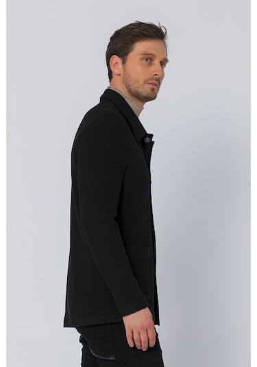 Cekmon Erkek Düğmeli Çok Cepli Rahat Blazer Regular Fit Klasik Ceket 001