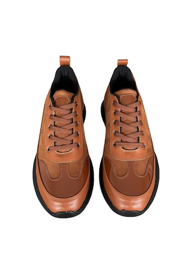 Bağcıklı Kadın Spor Sneaker Ayakkabı Taba-taba Taba