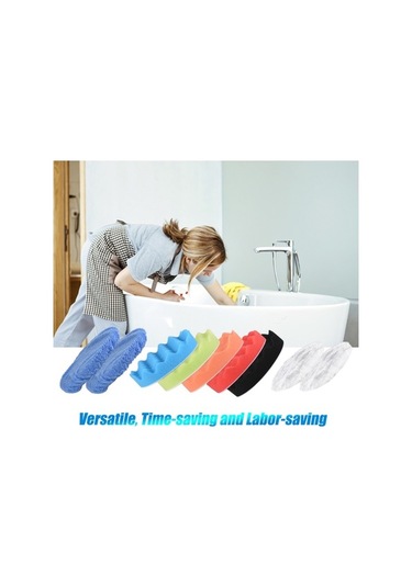 Pazly 11 Parça 5 Araba Cila Pedi Set, Köpüklü Sünger, Yün Kapak, Renkli, Kullanışlı Temizlik Kit