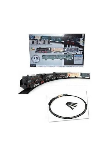 19 Parça Classıc Kutulu Pilli Tren 0002