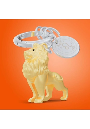 Metalmorphose Burç Koleksiyonu Aslan Anahtarlık Çanta Aksesuarı