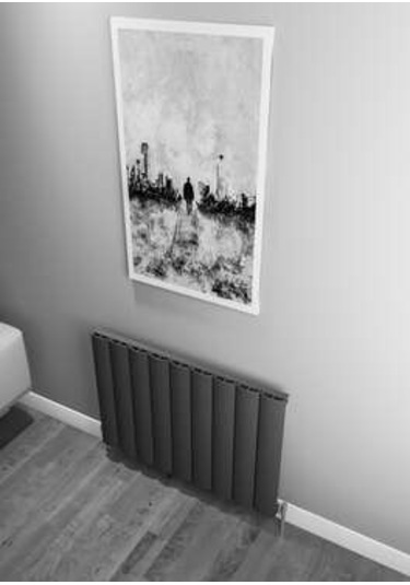 Warma Kavala Yatay Alüminyum Radyatör 850x600 Pütürlü Antrasit 7946