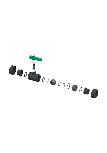 Pimtaş Havuz Pvc Küresel Su Vanası d.63 mm  Yapıştırmalı-Pool Val