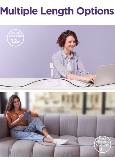 Joyroom S-ac027a14 Çok Renkli Seri 3a Usb'den Usb-c / Type-c Hızlı Şarj Veri Kablosu, Uzunluk: 1,2m