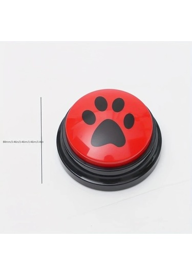 Honeybeeshop 8pcs Köpek Eğitim Düğmeleri Pati Desenli Etkileşimli Oyuncak Dayanıklı Plastik Eğitim Aksesuarları Tüm Irklar İçin