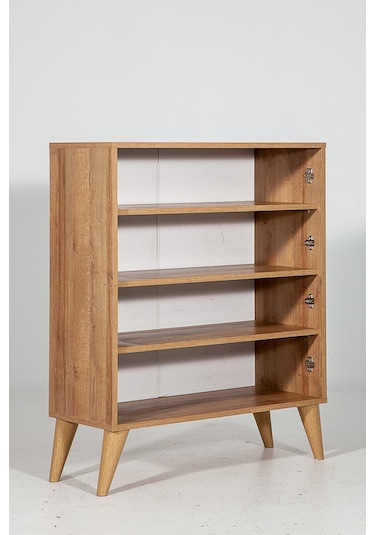 Mary Eyfel / 4 Raflı 2 Kapaklı Çok Amaçlı Mutfak Dolabı Banyo Dolabı Çok Amaçlı Dolap