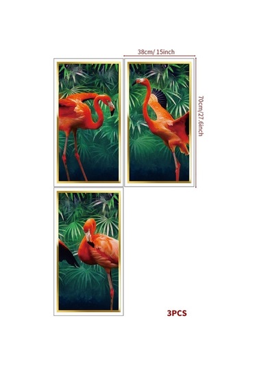 Dancemonkey 4 Adet 3d Bitki Çıkartması - Su Geçirmez, Kolay Yapıştırılabilir Vinil Dekor 30x30cm, Çok Renkli Çok Renkli