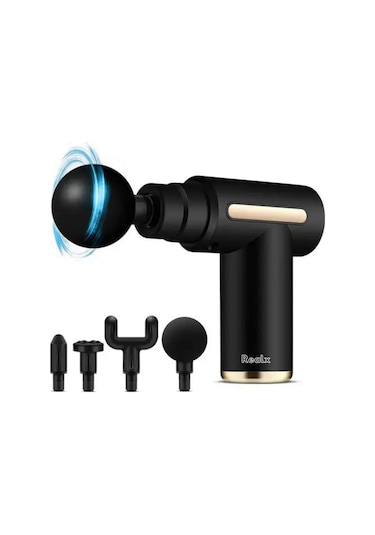 Realx 4 Başlıklı 6 Kademeli Titreşimli Şarjlı Mini Masaj Aleti