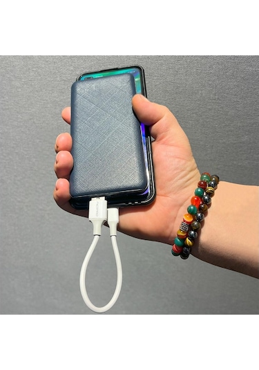 Npo Utc02 60w 20cm Tpe Usb To Type-c Hızlı Şarj Ve Data Kablosu 2 Adet Usb To Type-c