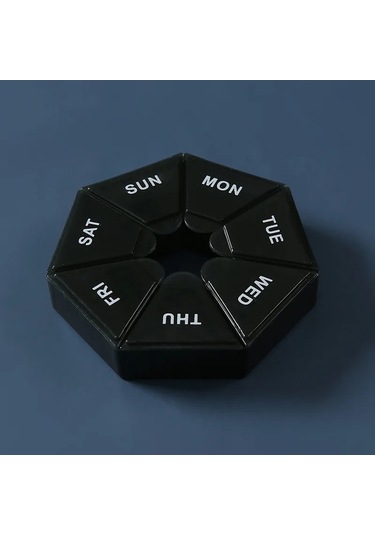 7 Gün Haftalık Hap Kutusu Tablet Tutucu İlaç Saklama Kutusu İlaç Kabı Hap Saklama Kutusu Haftalık Kapsül Hap Kutusu Renk Organizatör Menekşe