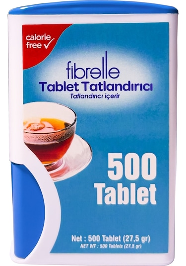 Fibrelle Sakarinli Tablet Tatlandırıcı 500'lü