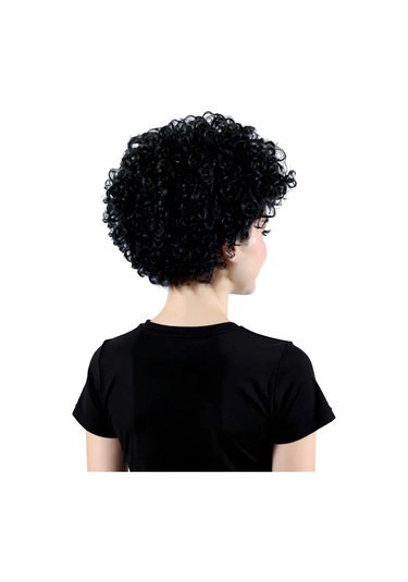 Riota Afro Kıvırcık Karnaval Peruğu 142647402 Siyah